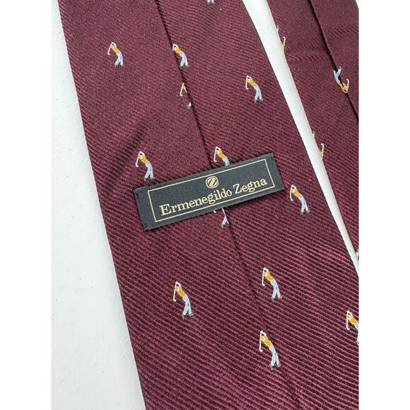 Versace Ermenegildo Zegna Brooks Brothers Silk Tie Lot Of 7 Italy USA Designer - Picture 10 of 16